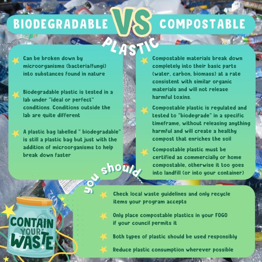 What is the difference between Biodegradable and Compostable plastic? A plastic bag labelled "Biodegradable" is still a plastic bag.