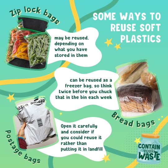 Reusing soft plastic depends on what you have stored in it.